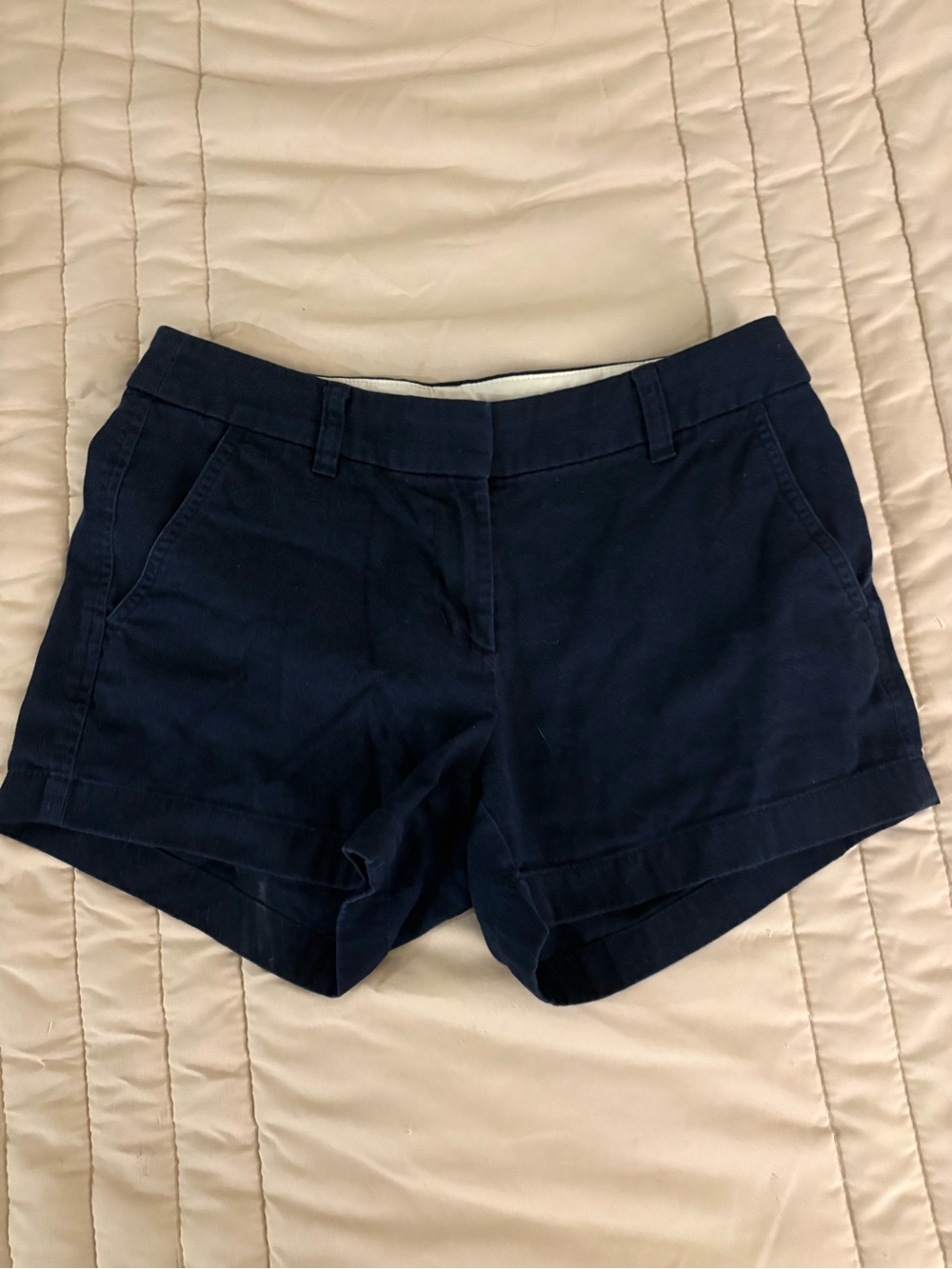J. Crew Navy Cotton Chino Shorts
